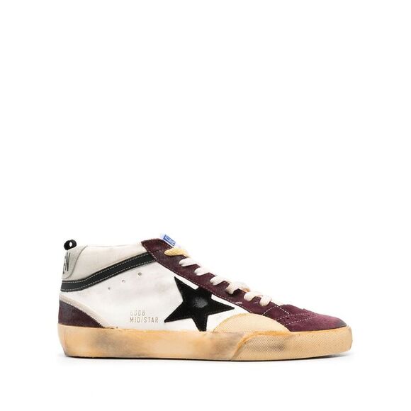 Men's 2024 Fashion Sneakers - Metallic Gold and White - Picture 1 of 4